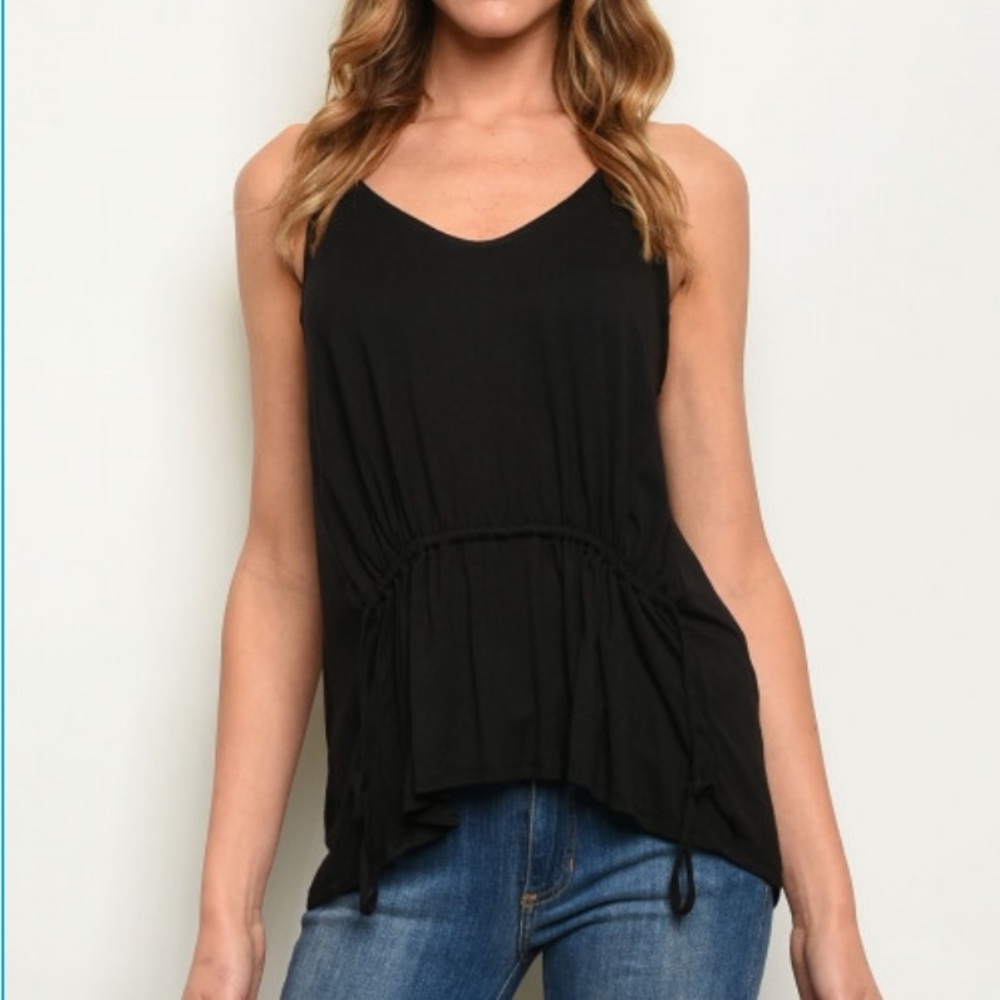 GILLI Flirty Black Tank-Top